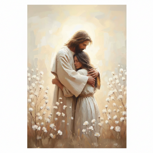 De Omhelzing van Jezus Canvas